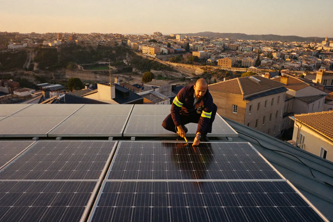 Instalación de placas solares de autoconsumo en una vivienda de Santa Coloma de Gramenet